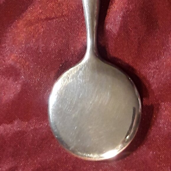 925 Sterling Silver Pendant Vintage 90s Hand Mirror on Silvertone Chain Extender - Picture 6 of 8